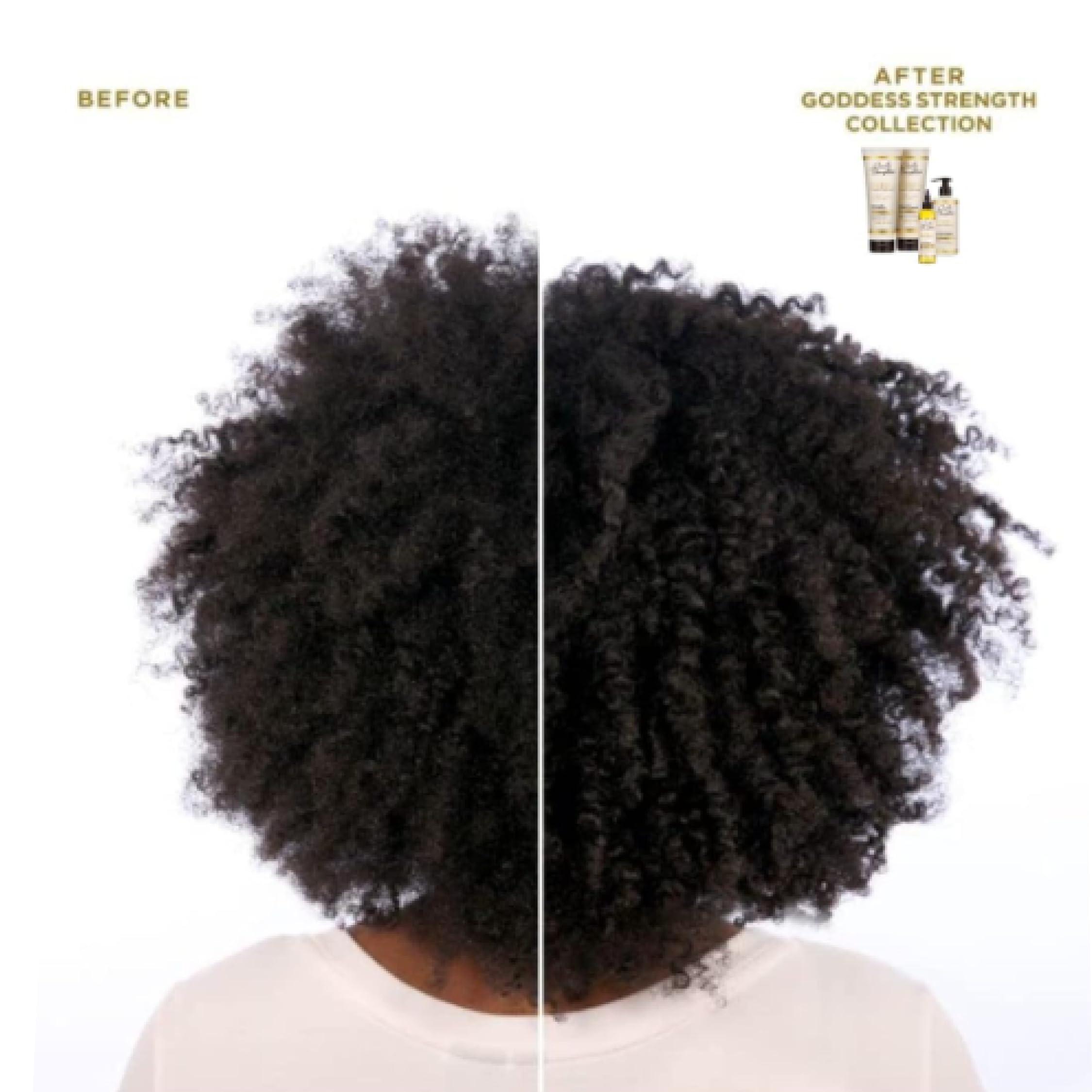 Carol's Daughter Carol\'s Daughter X Coco Gauff Goddess Strong Bundle: Hair Care Kit with Shampoo, Conditioner, Leave-In Treatment and Scalp Oil, 4 Items