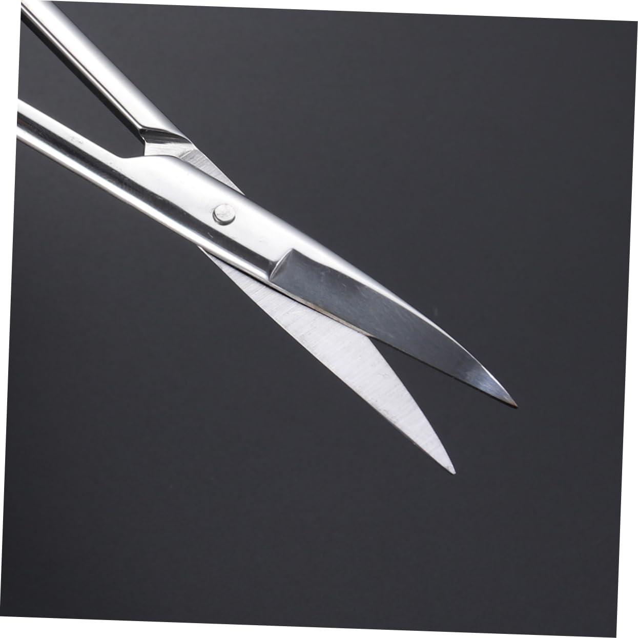 Mikinona Mikinona Elegant Silver Makeup Scissors Eyebrow Tape Cutting Scissors Stainless Steel Compact Easy to Use for Travel