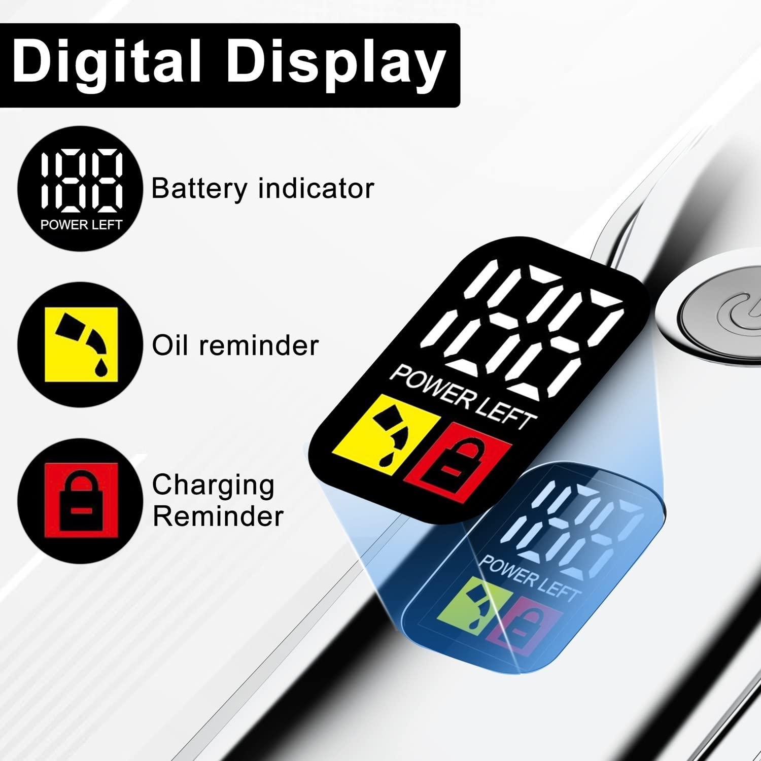 toothgeneric toothgeneric Hair Cutting Tool, Professional Hair Cutter Mans Hair Clipper Set Electric Cordless Hair Trimmer for Barber 2 Machines with 10 Guide Combs