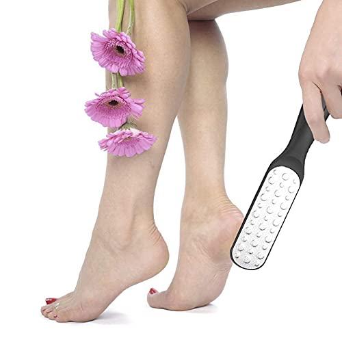 Sucica Sucica 2PCS Foot File, Premium Stainless Steel Foot Rasp File Callus Remover Professional Foot Scrubber - Colossal Foot Rasp and Dual Sided Foot File, Black