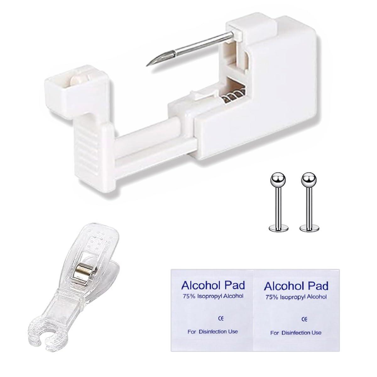 TC-SMAR TC-SMAR 5 Pcs Lip Piercing Gun Kit, Body Piercing Kit for Men Women, Easy, Safe, Disposable, Done Alone