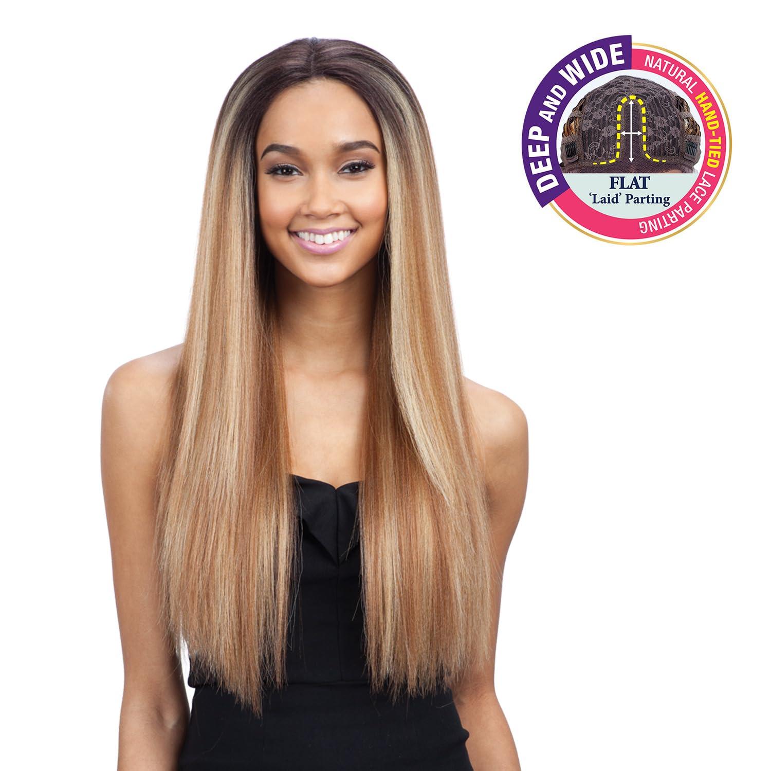 FreeTress Equal FreeTress Equal Delux Lace Front Wig - EVLYN (1B Off Black)