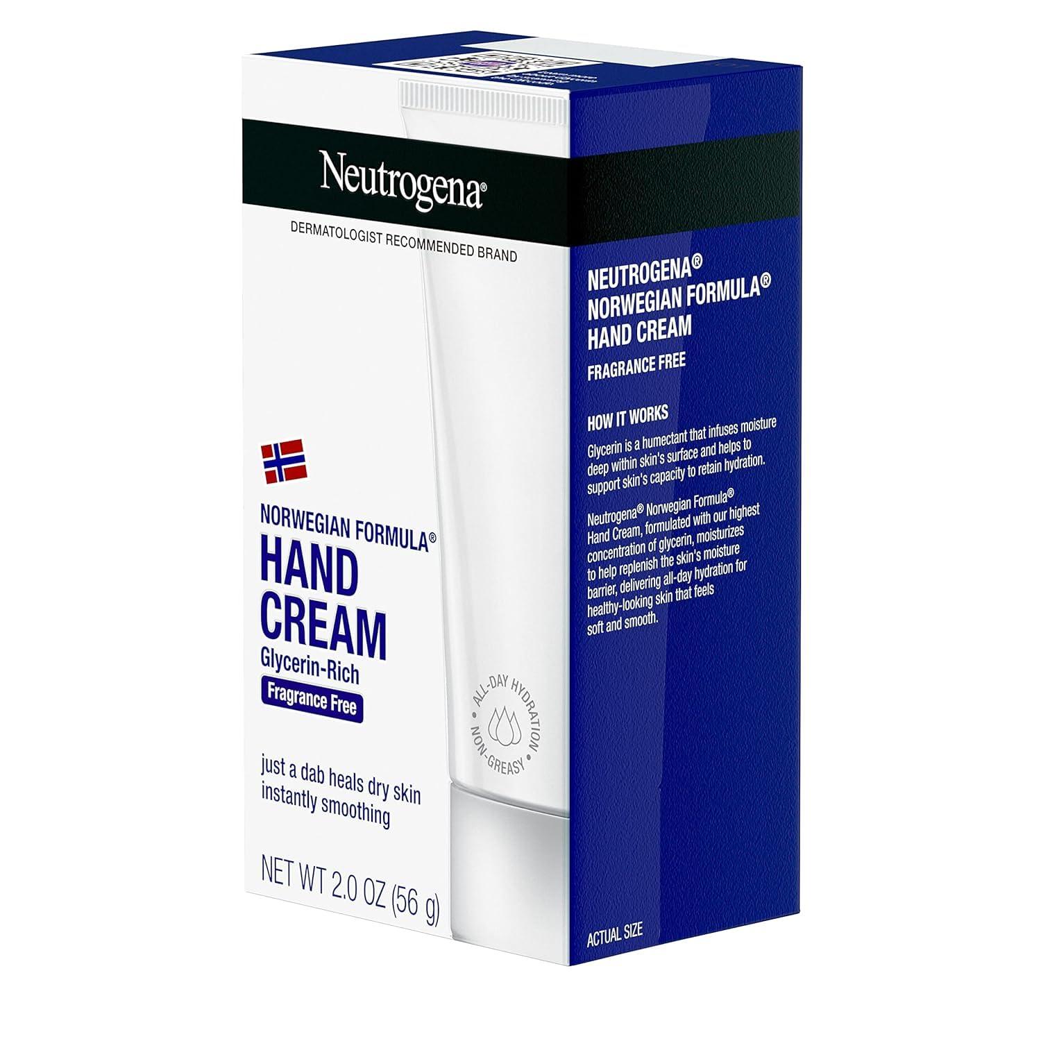 Neutrogena Neutrogena Norwegian Formula Hand Cream Fragrance-Free 2 oz (Pack of 10)