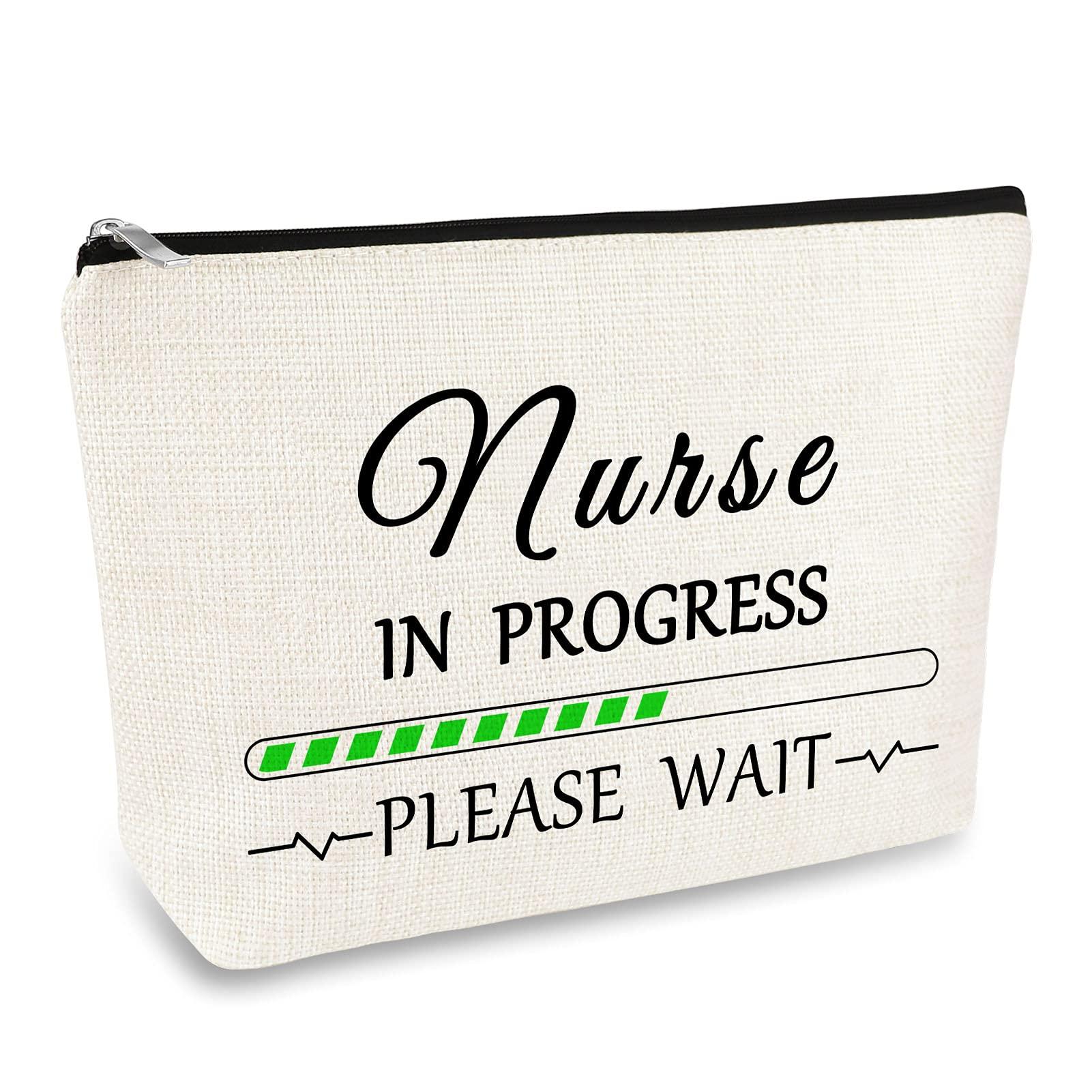 Mikela Nurse Makeup Bag Nurses Gifts Nurse Appreciation Gift RN Nurse Birthday Gift Cosmetic Bag Travel Pouch Graduation Nurses Day Gift for Nursing School Student Women Sister Nurse Practitioner Gift