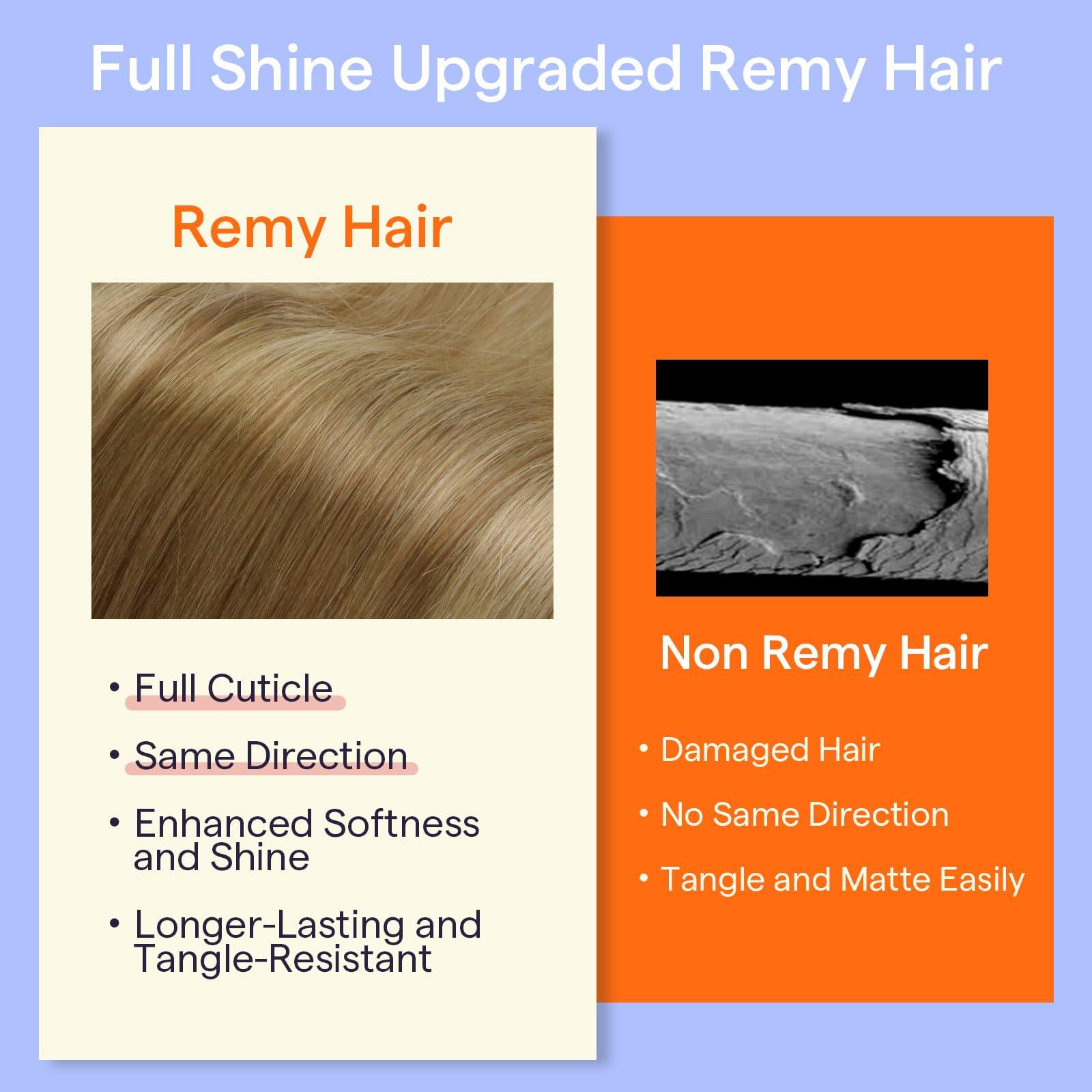 Full Shine Full Shine Balayage Clip in Hair Extensions Human Hair Blonde Clip in Extensions Human Hair Light Brown to Blonde Remy Clip Hair Double Weft Clip in Hair 7 Pcs 12 Inch