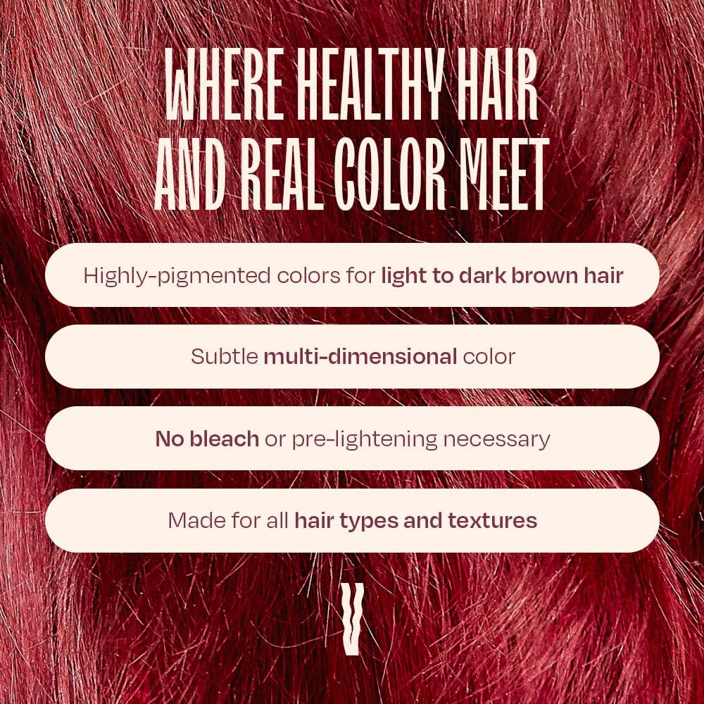 oVertone Overtone Color Depositing Semi-Permanent Hair Dye Conditioner - 8 oz For Natural & Color-Treated Hair, Moisturizing Shea Butter & Coconut Oil - Vegan & Cruelty-Free, Pink for Brown is now Raspberry