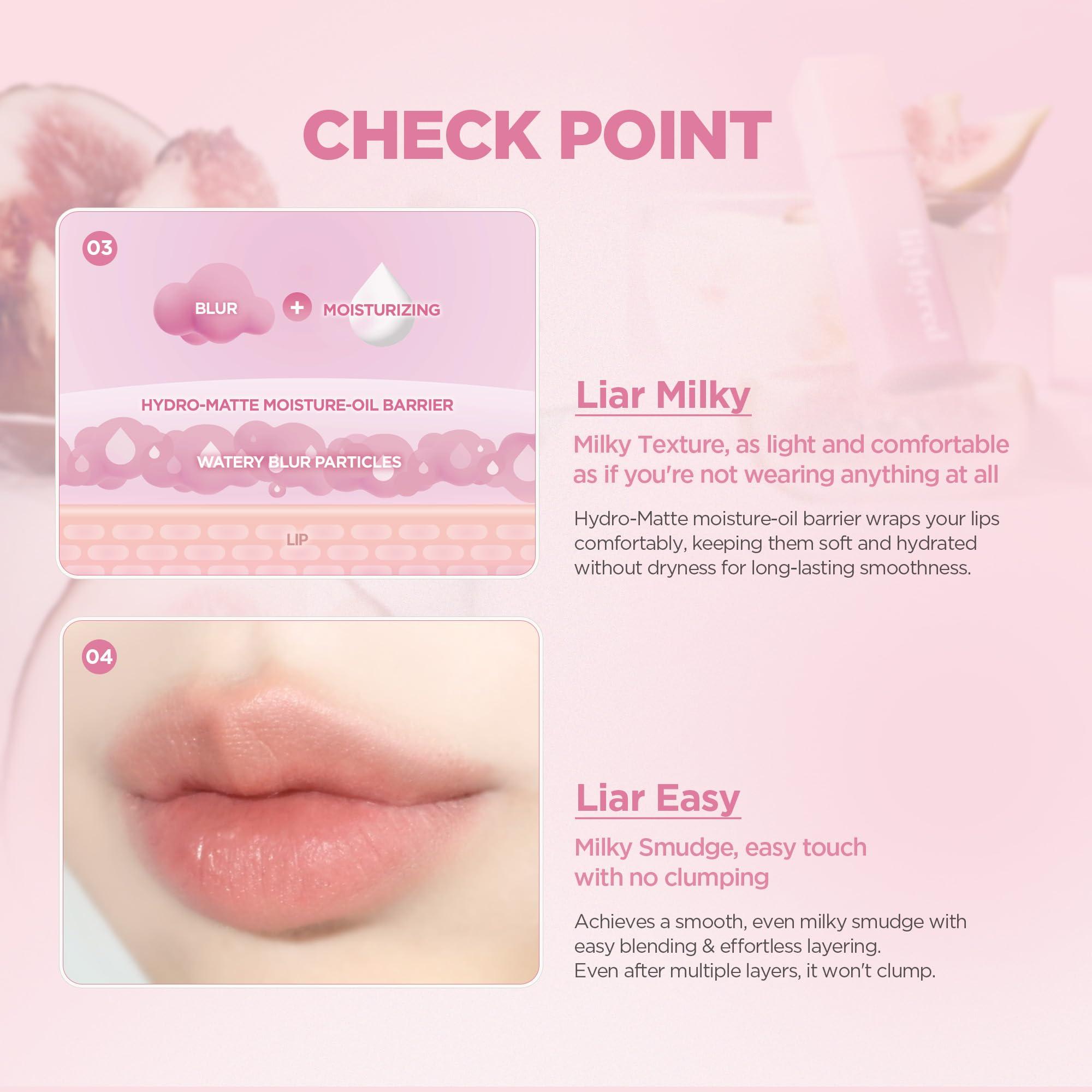 lilybyred lilybyred Sweet Liar Milky Tint Mixtape Edition 4g - Moisturizing Hydro Matte Lip Tint with Soft Milky Finish (01 Vanilla Bean Cream, One size)