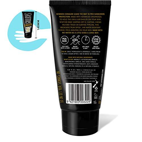 Skinnies Skinnies 100ml SPF50+ CONQUER, Sungel Sun Cream, Broad Spectrum, Reef Safe, Water Resistant 4 hours