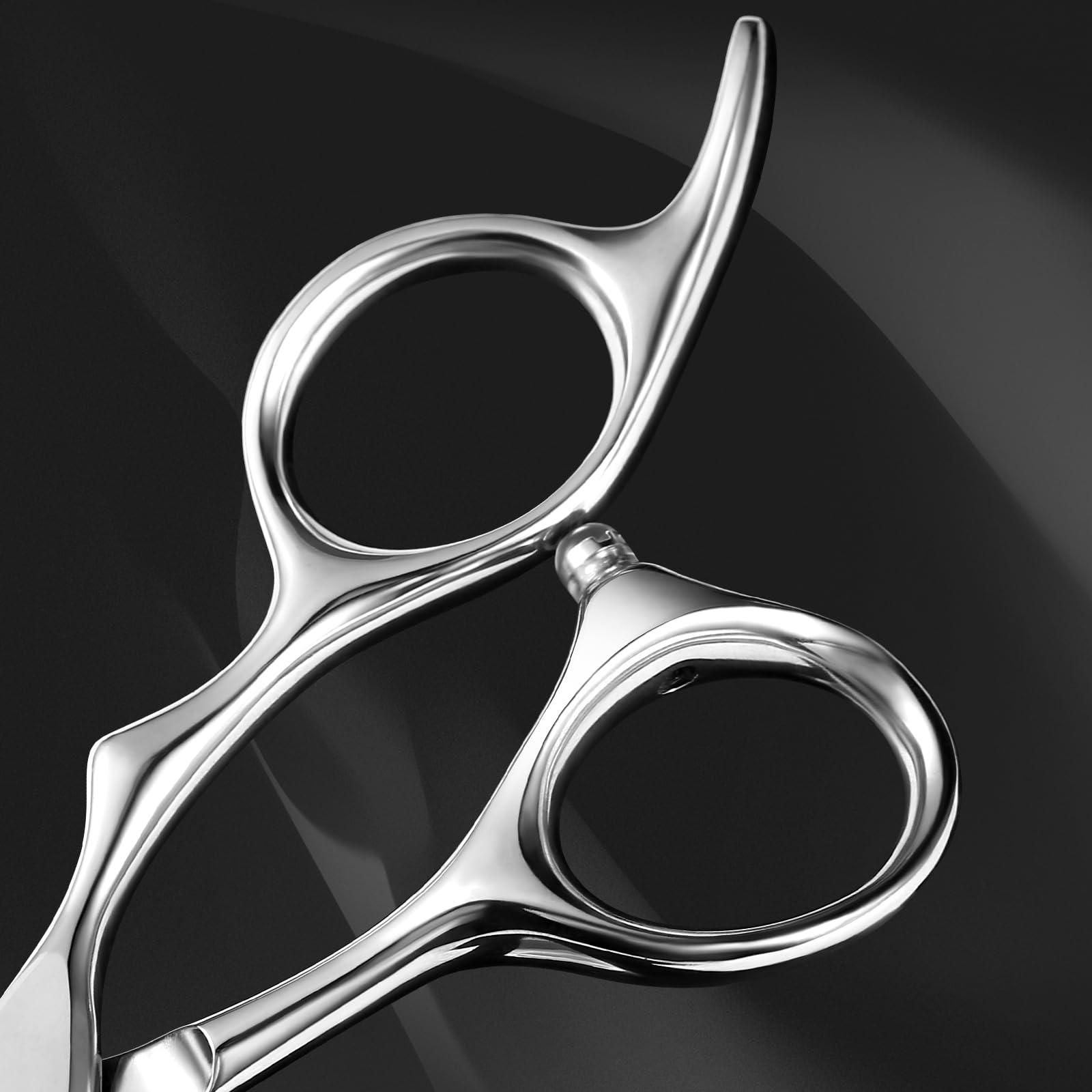 Nelannxi Aolanduo Prime Barber Scissor with SUPER CONVEX EDGE- AICHI JP440C Hair Cutting Scissors/Durable Smooth Motion & Fine Hair Cutting Shears for Salon
