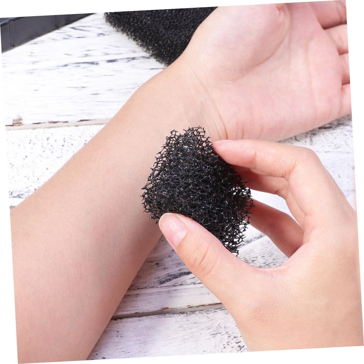 HAPINARY HAPINARY Makeup Special Effects 4PCS Makeup Sponge Scar Sponge Black for Halloween Cosplay Professional Makeup