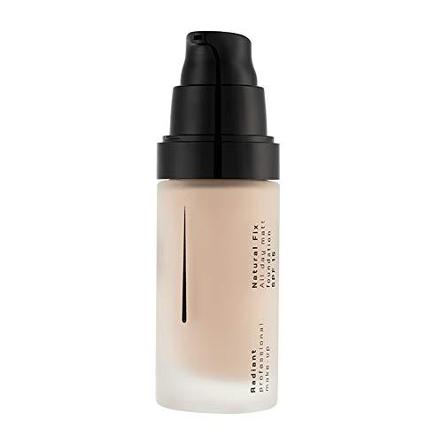 RADIANT PROFESSIONAL MAKE UP / HELLENICA Radiant Professional Natural Fix All Day Matte Cream Foundation - Long Wear High Coverage Face Makeup Foundation With SPF 15 - Oil Free Matte Finish - For All Skin Types-1.01 oz. (02 - Caramel)