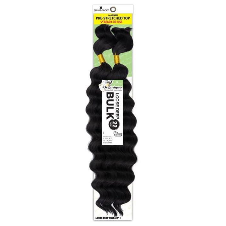Organique Mastermix Organique Mastermix Shake-N-Go Human Hair Braids - Loose Deep Bulk 22\" (Color:130)