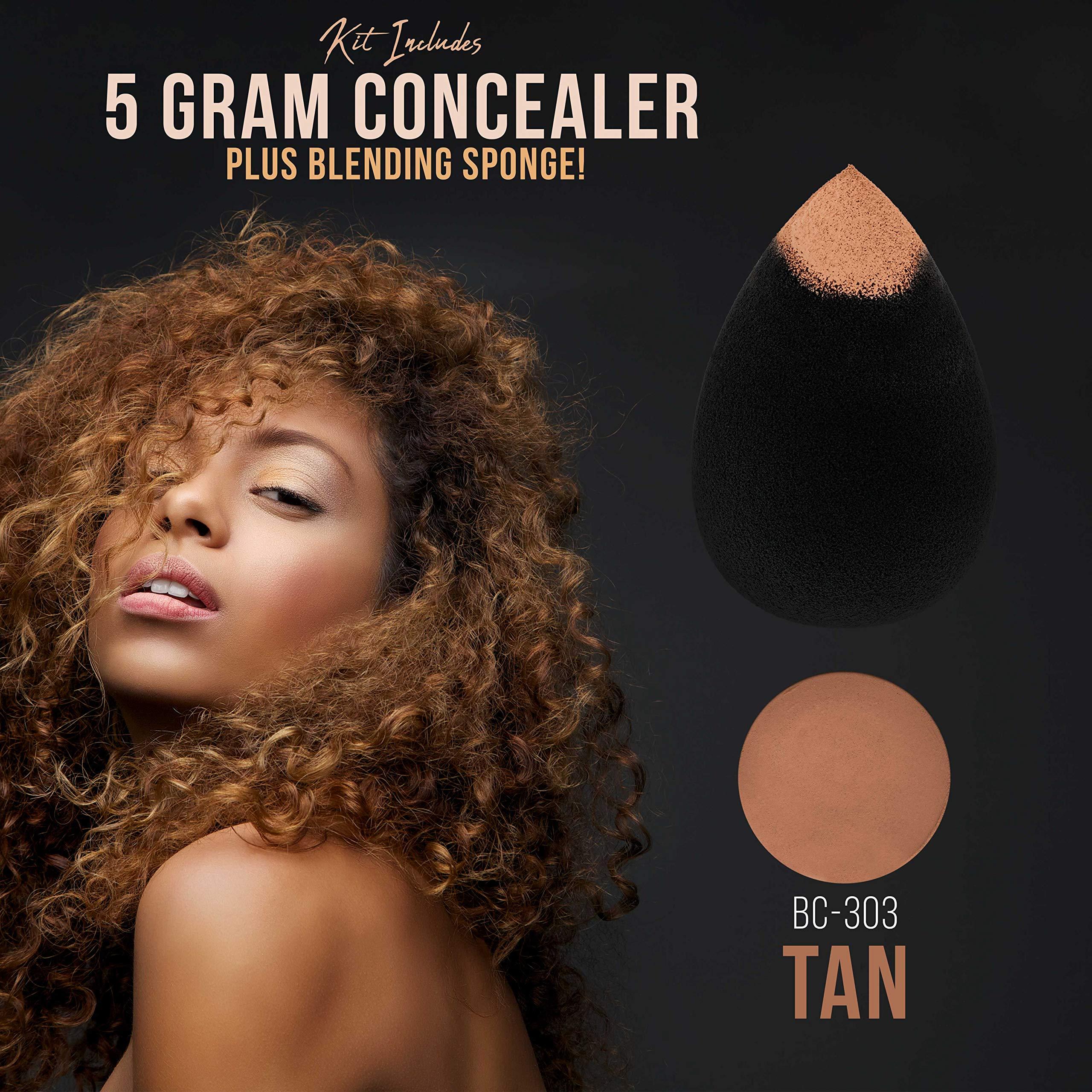 Belloccio Belloccio Professional Beauty Airbrush Cosmetic Makeup System with 4 Tan Shades of Foundation in 1/4 Ounce Bottles - Kit Includes Blush, Bronzer and Highlighter and 3 Bonus Items and a Video Link