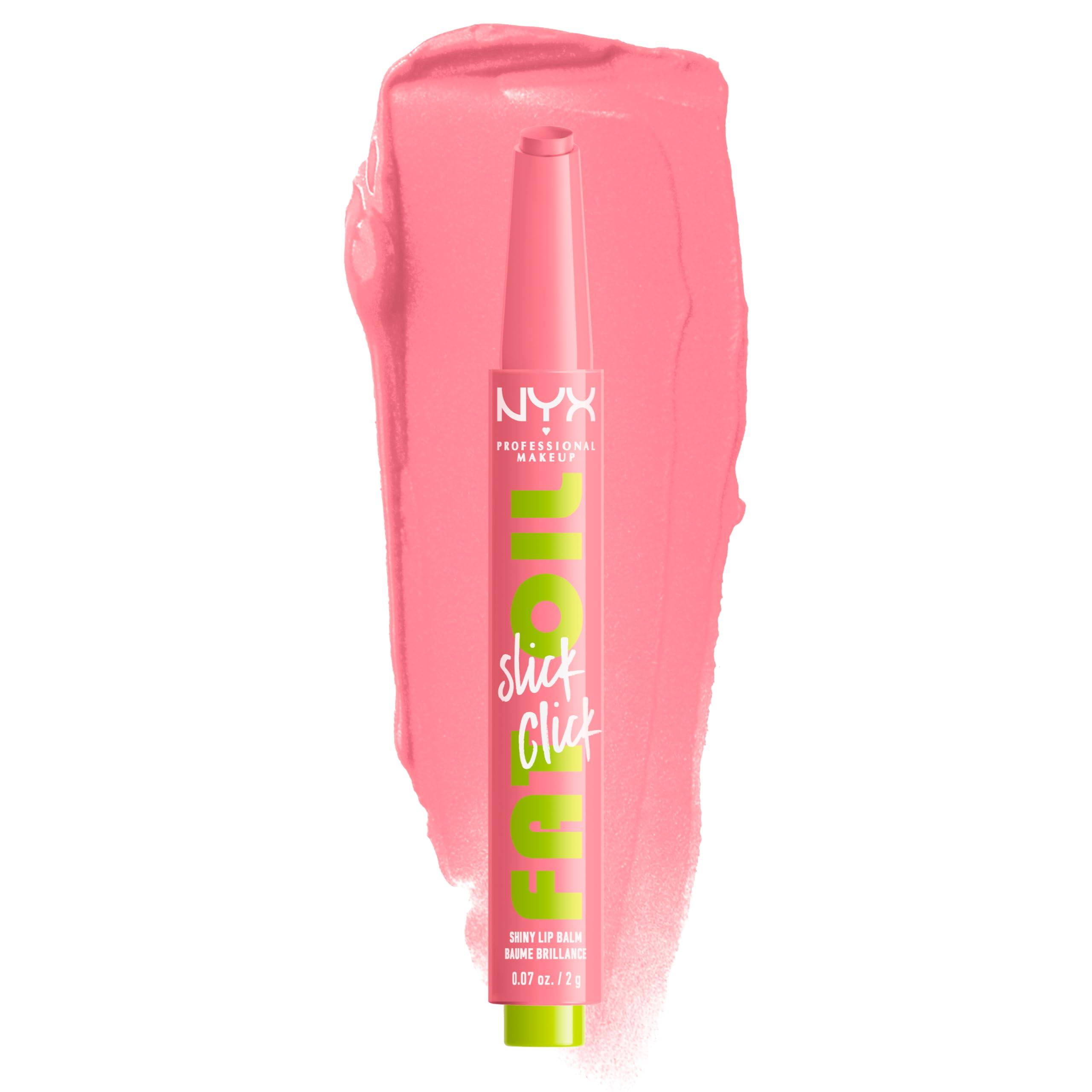 NYX PROFESSIONAL MAKEUP NYX PROFESSIONAL MAKEUP Fat Oil Slick Click, Lightweight, Buildable, Pigmented Vegan Lip Balm - Clout