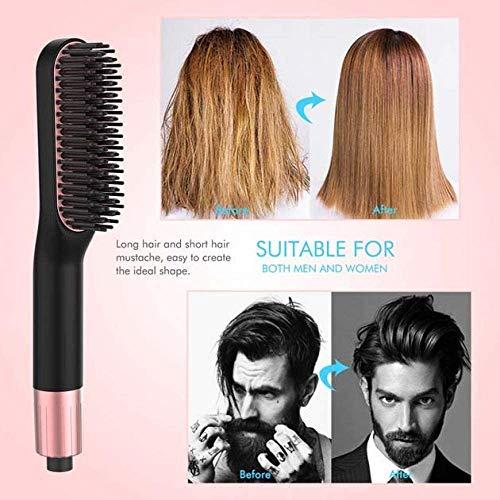 HUIXINLIANG HUIXINLIANG Beard Straightener for Men - Cutting Edge Ionic Beard Straightening Comb, Heated Hair Straightener for Men, Beard Comb and Heated Beard Brush,Dual Action Fine Comb