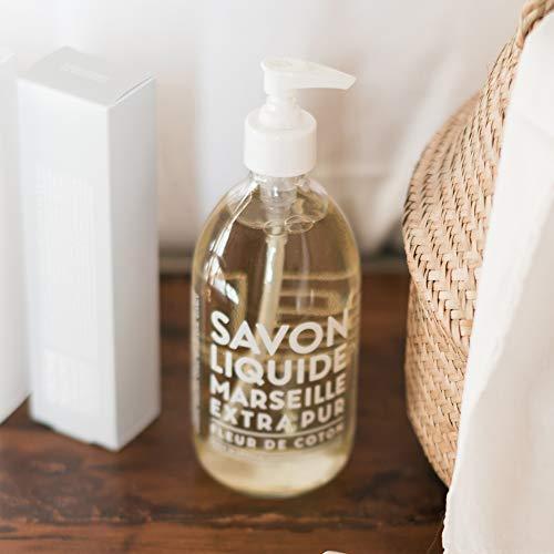 La Compagnie de Provence Compagnie de Provence Savon de Marseille Extra Pure Liquid Soap - Cotton Flower - 16.7 Fl Oz Glass Pump Bottle