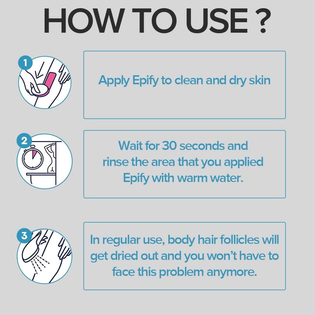 epify by bubbly Epify Intimate Hair Removal Cream for Men and Women - Pubic, Bikini Line, Sensitive Areas - 8.45 Fl Oz