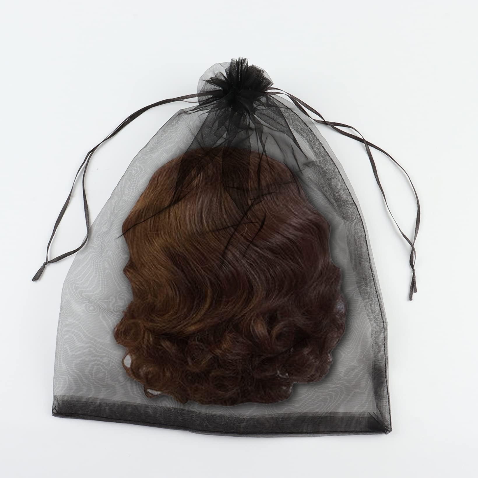 Goklmn Goklmn Wig Travel Case,Foldable Round Wig Box,Lightweight and Durable Travel Makeup Case for Men & Women