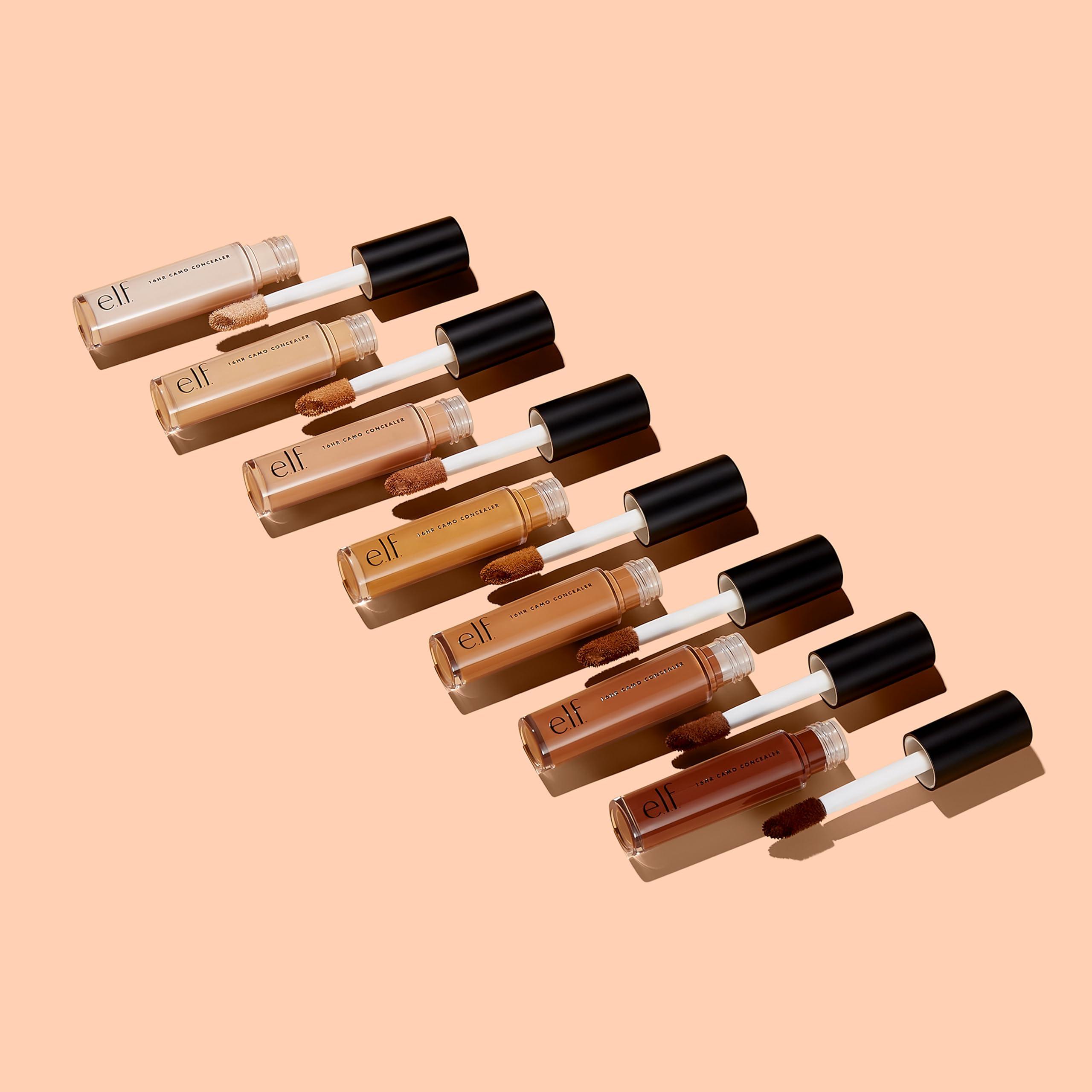 e.l.f. e.l.f. 16HR Camo Concealer, Full Coverage, Highly Pigmented Concealer With Matte Finish, Crease-proof, Vegan & Cruelty-Free, Light Peach, 0.203 Fl Oz