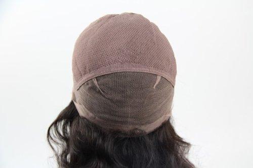 Full Lace Wigs Full Lace Wigs 20" mongolian Hair 100% Remy Human Hair Wig YAKI Natural Straight #1B