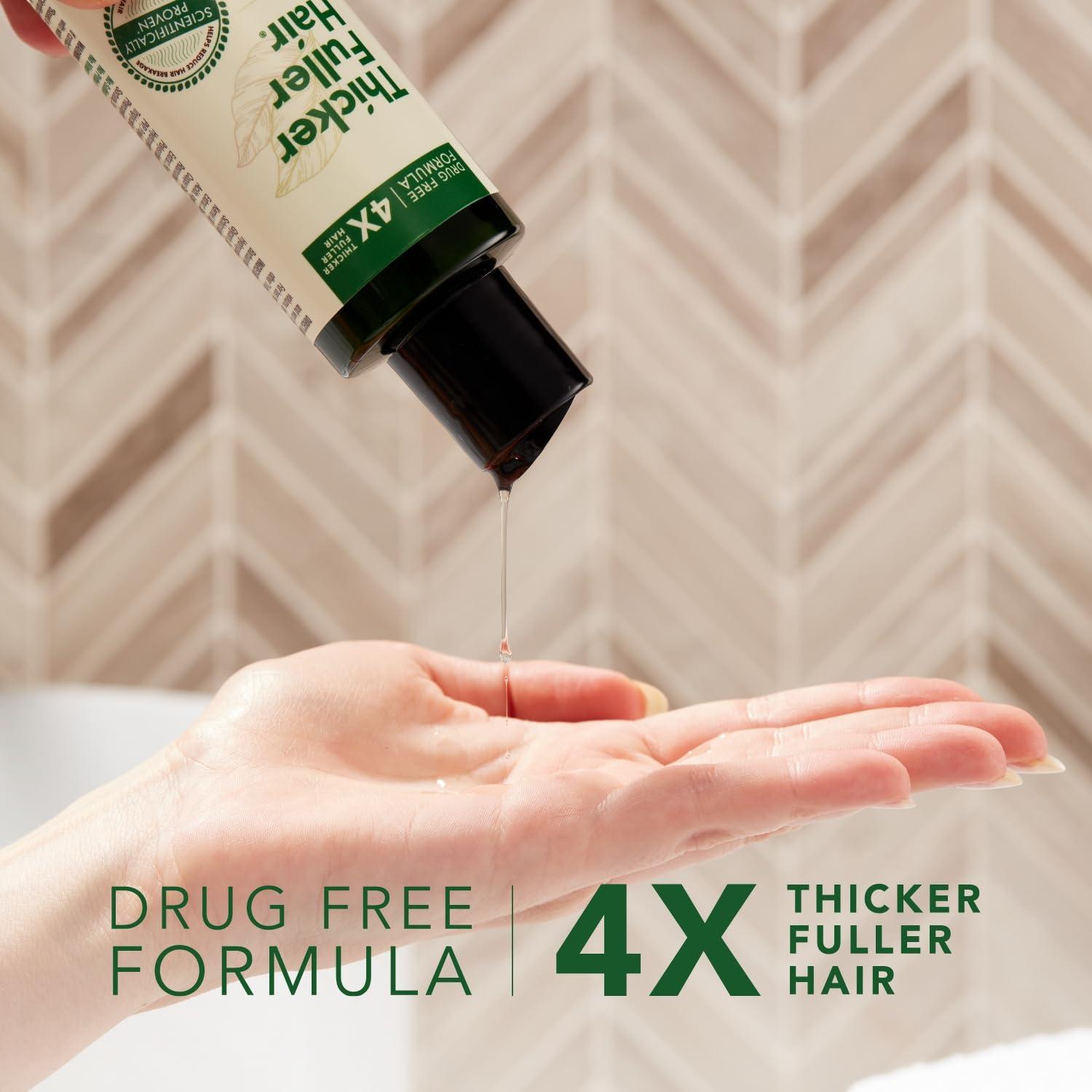 Thicker Fuller Hair Thicker Fuller Hair Hair Thickening Serum Advanced Thickening Solution - 5oz - Thickens & Lifts Roots for Fullness & Volume - Mongongo & Green Coffee Oils Fortify Hair & Reduce Breakage (Pack of 2)