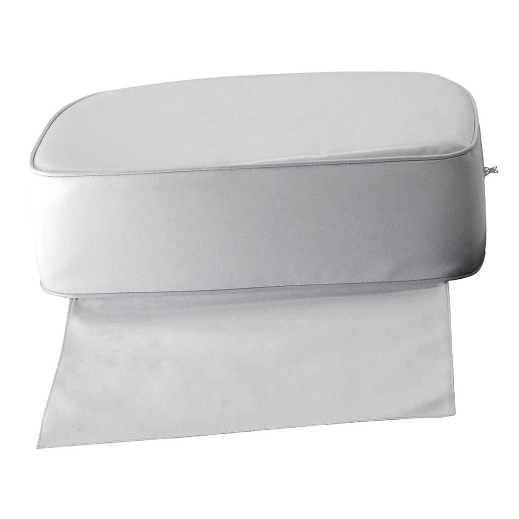 Xiaojikuaipao Barber Salon Spa Equipment Styling Chair Child Booster Seat Cushion - Soft Kids Haircut Seat with Adjustable Heightening - Universal PU Leather Salon Booster - White