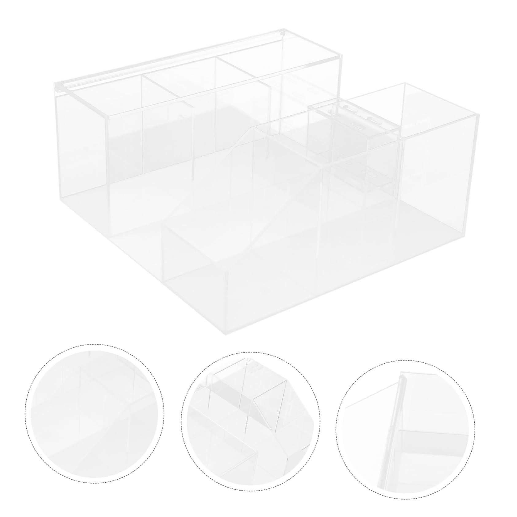 OHPHCALL OHPHCALL Makeup Storage Box Toolbox Tweezers Tools Makeup Storage Bin Desk Organizer Eyelash Extension Tweezer Case Lash Tweezer Case Tweezer Holder for Eyelash Lash Organizer Acrylic