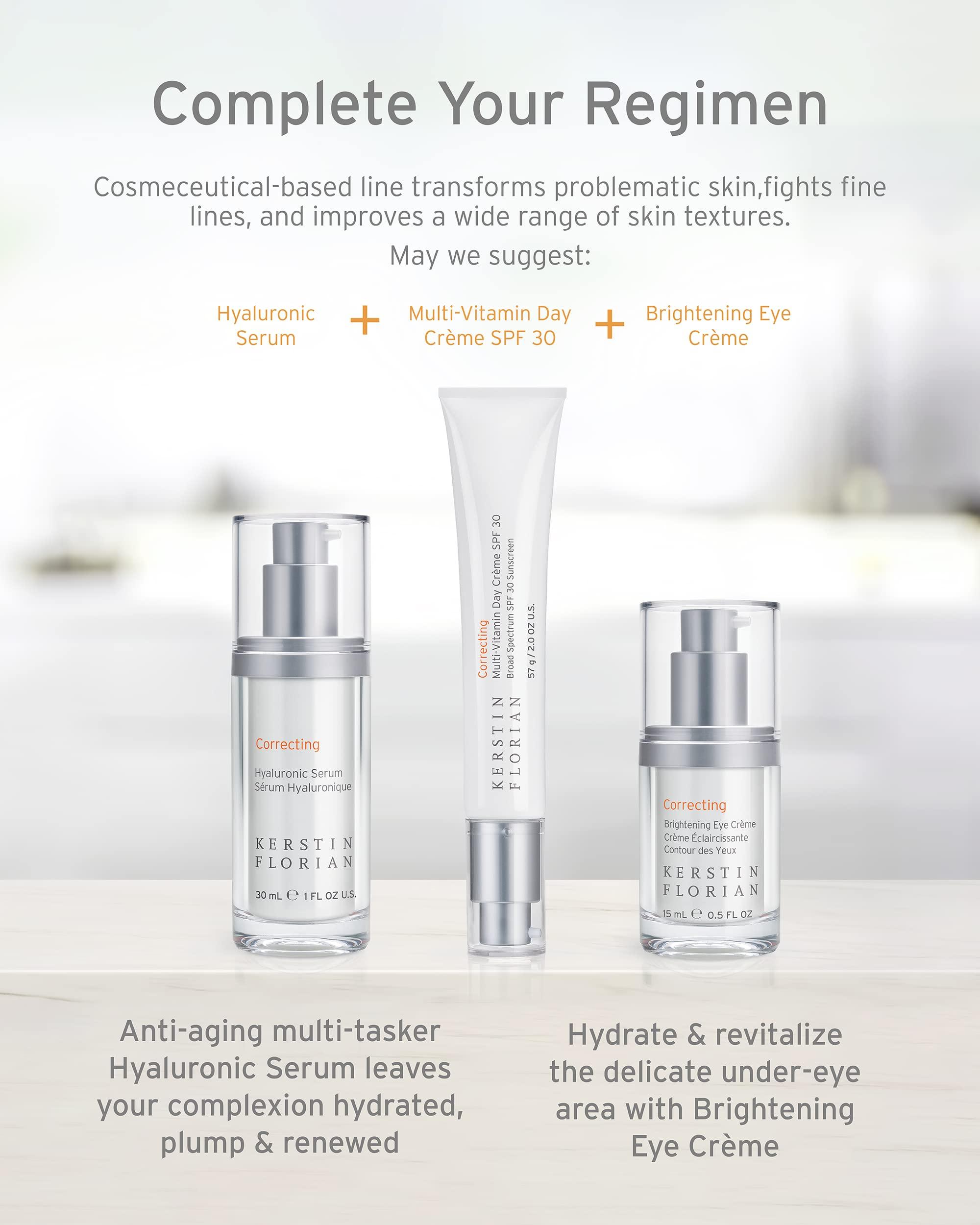 Kerstin Florian Kerstin Florian Multi Vitamin Day Creme SPF 30 | Daily Facial Moisturizer with Natural Zinc Oxide | Sunscreen with UVA and UVB Protection | Oil Free (2 oz)