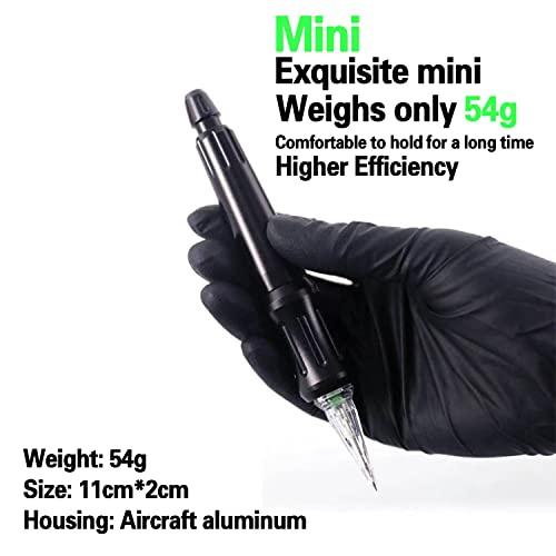 Denergy Denergy Tattoo Hand Poke a Stick Alloy Tattoo Cartridge Poke Pen Tool Beginner Diy Home Tattoo Supply (Black)