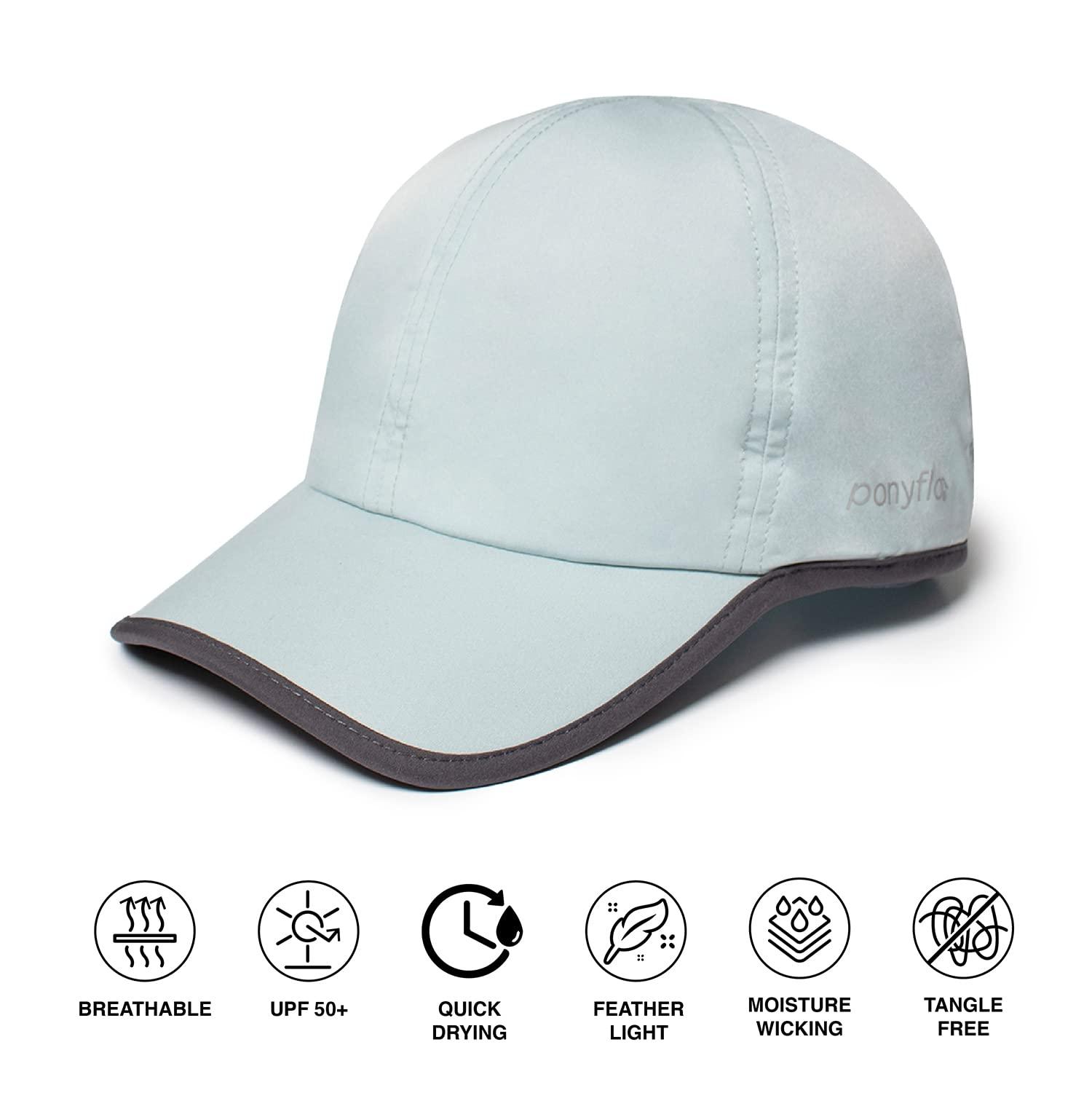 Ponyflo Ponyflo Active Ponytail Hat - Ponytail Caps for Women, Running Hat for Women, Curly Hair Ponytail Hat, Womens Ponytail Hats for Gym Mint