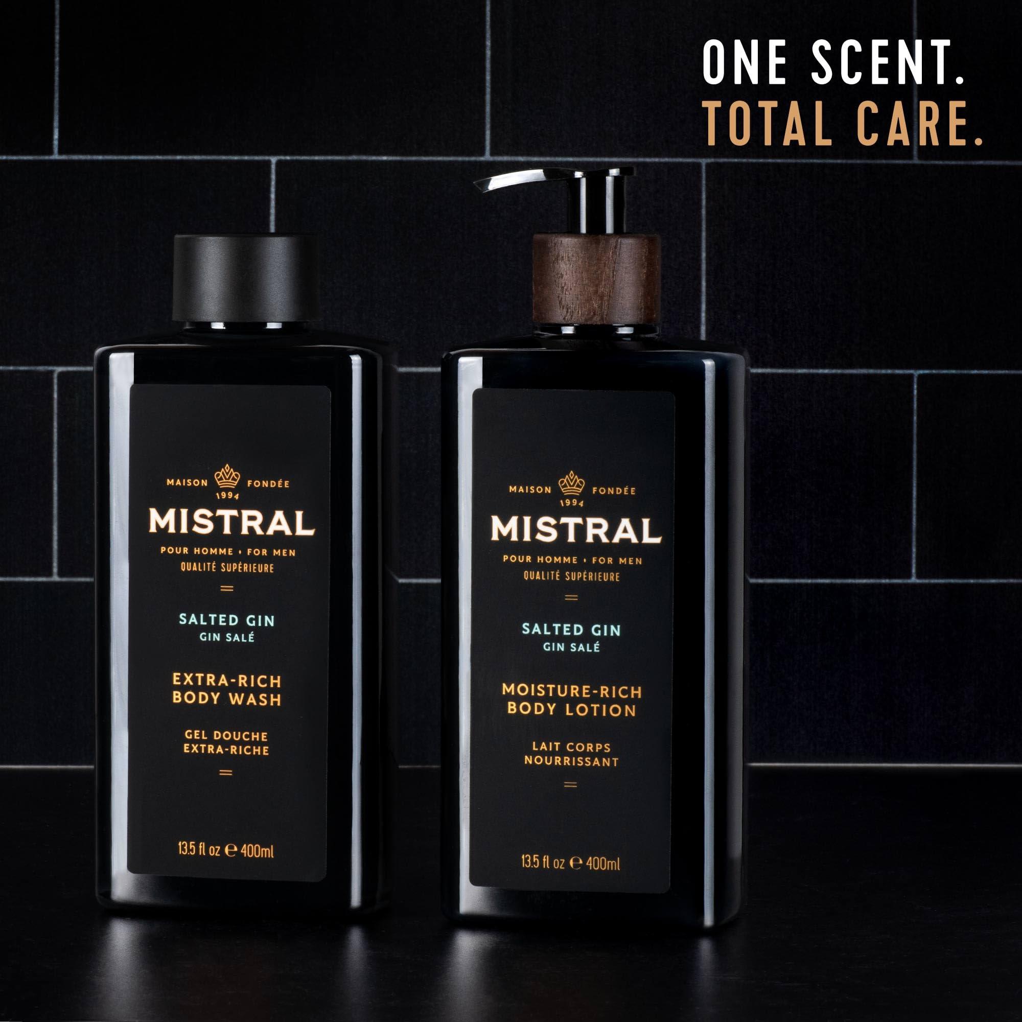 Mistral Mistral Men\'s Moisture-Rich Body Lotion, Salted Gin, 13.5 Fl Oz