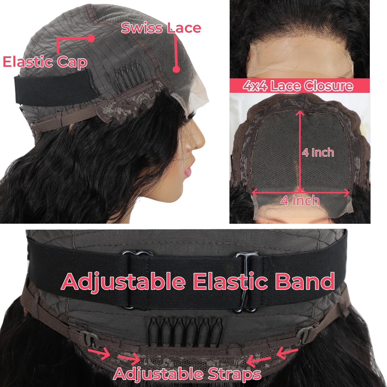 Tahikie Seamless Clip in Hair Extensions Real Human Hair Full Head Natural Black PU Seamless Hair Extensions Straight 8pcs 120g Clip ins 100% Remy Human Hair Extensions For Women (26 inch, 1B)