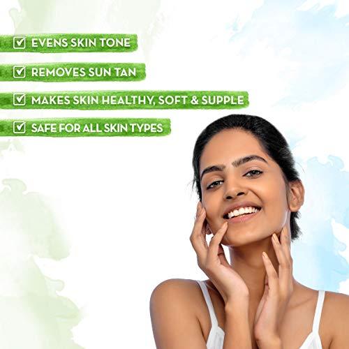 MAMAEARTH Mamaearth Ubtan Face Pack with Turmeric & Saffron | De-Tan Mask Helps Remove Tanning & Restore Natural Glow | Helps Make Skin Soft & Supple | 3.53 Oz (100g)