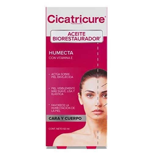 CICATRICURE Face and Body Cicatricure Oil Biorestaurador, 60ml – Body Firming and Anti-Cellulite Oil – Targets Aged Skin, Scars and Stretch Marks