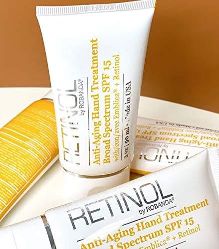 Robanda Robanda Retinol Anti-Aging Hand Treatment ? Broad Spectrum SPF 15 + Retinol Cream to Repair Dry Skin, 2 pack
