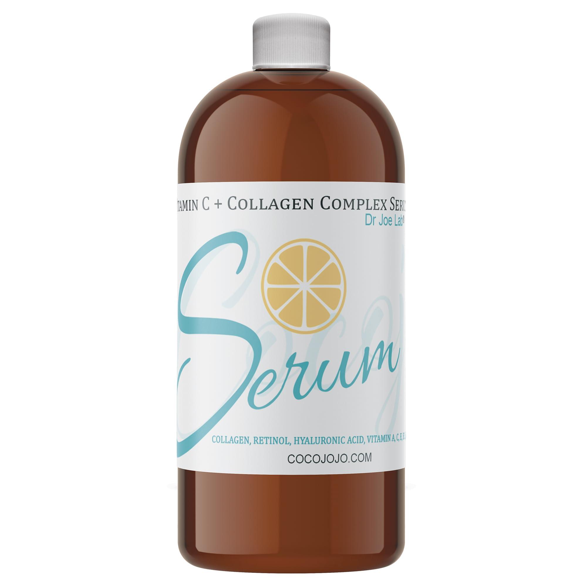 Dr Joe Lab Dr Joe Lab Vitamin C & Collagen Complex Serum Bulk - Multiple Purposes Ultra Hydrating Rejuvenating Instant Moisturizer COCOJOJO (32 oz)