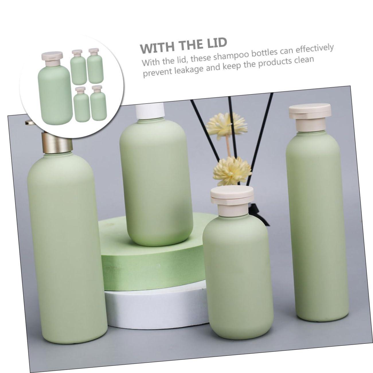 Baluue Baluue 5pcs Dish Soap Dispenser Reusable Shampoo Bottle Refillable Shampoo Bottle Toiletry Bottles Travel Pump Bottle Liquid Pump Bottle Shower Bottles Refillable Plastic Green