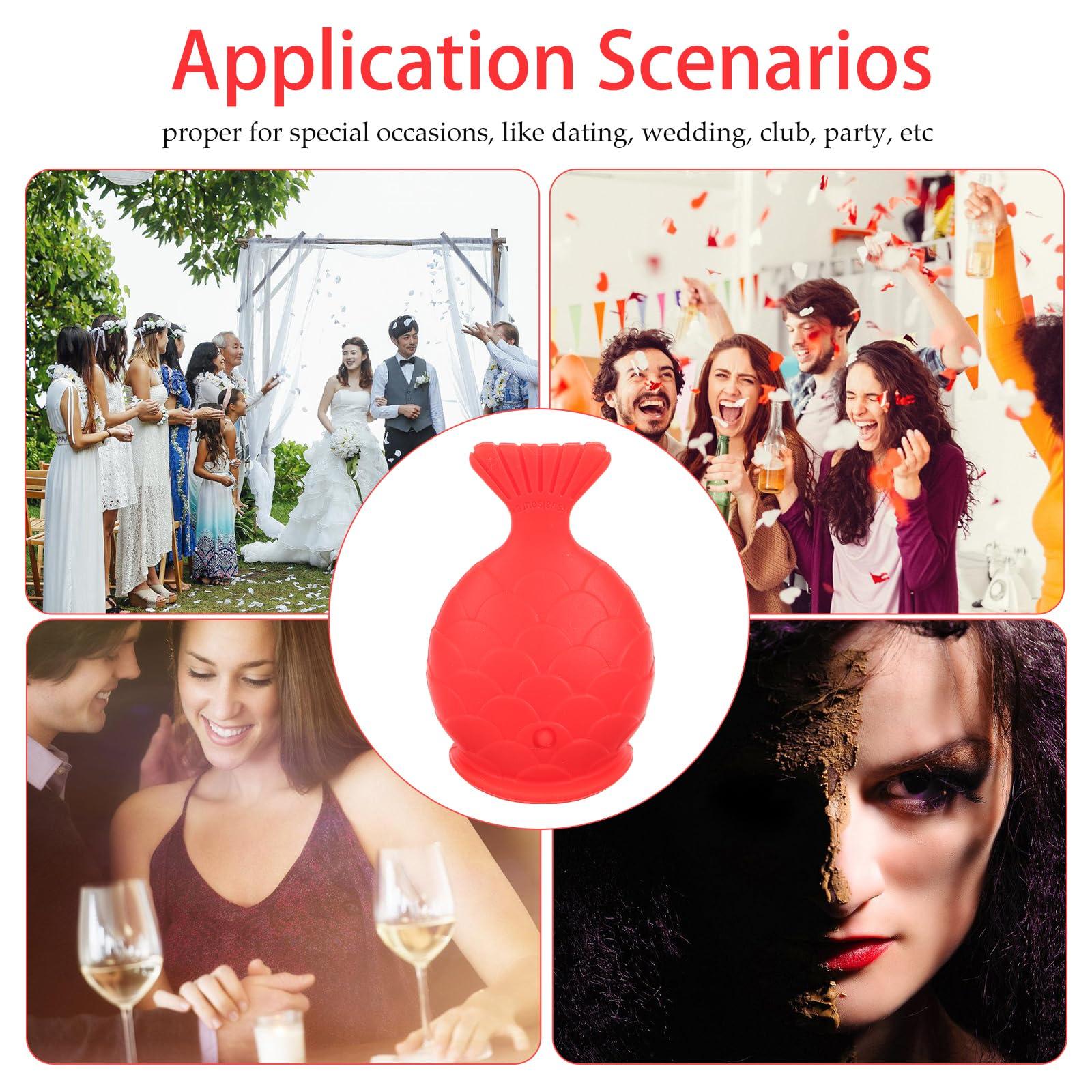 Beavorty Beavorty Silicone Fish Lip Filler (red) Tools Reusable Lip Enhancer Lip Silicone Plumper Lip Plumping Device Lip Suction Plumper Womens Lip Plumper Lip Silicone Plumping Device