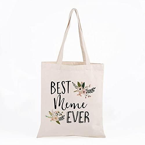 WCGXKO WCGXKO Best Meme Ever Grandma Gift Meme Gift Zipper Makeup Bags Travel Waterproof Toiletry Bag Accessories (Best Meme tote)