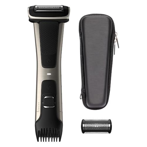 Philips Norelco Philips Norelco Bodygroom Series 7000 Showerproof Body & Manscaping Trimmer & Shaver with case and replacement head for above and below The belt, BG7040/42