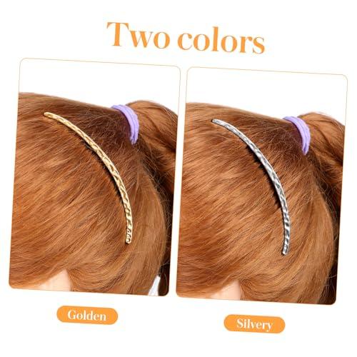 Beatifufu Beatifufu 6 Pcs Straight Hair Comb Hair Accesories French Twist Hair Comb Hairpiece Ongles Bridal Veil Comb Silver Hair Comb for Women Hair Barrettes for Gold Pearl Side Comb Alloy