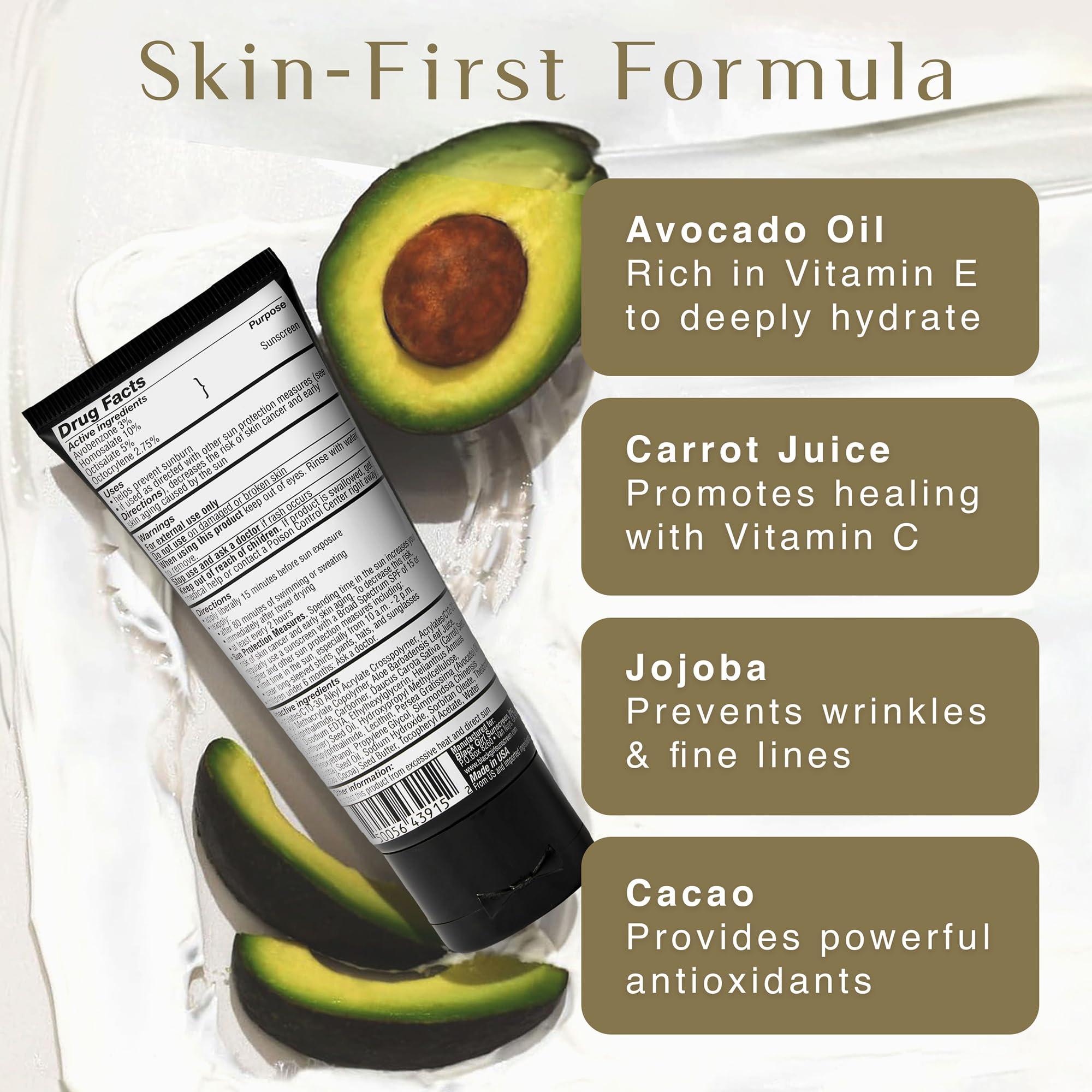 BLACK GIRL SUNSCREEN BLACK GIRL SUNSCREEN - Face & Body Moisturizing Sunscreen Lotion SPF 30, No White-Residue for Melanin Rich Skin (2 Fl. Oz.)