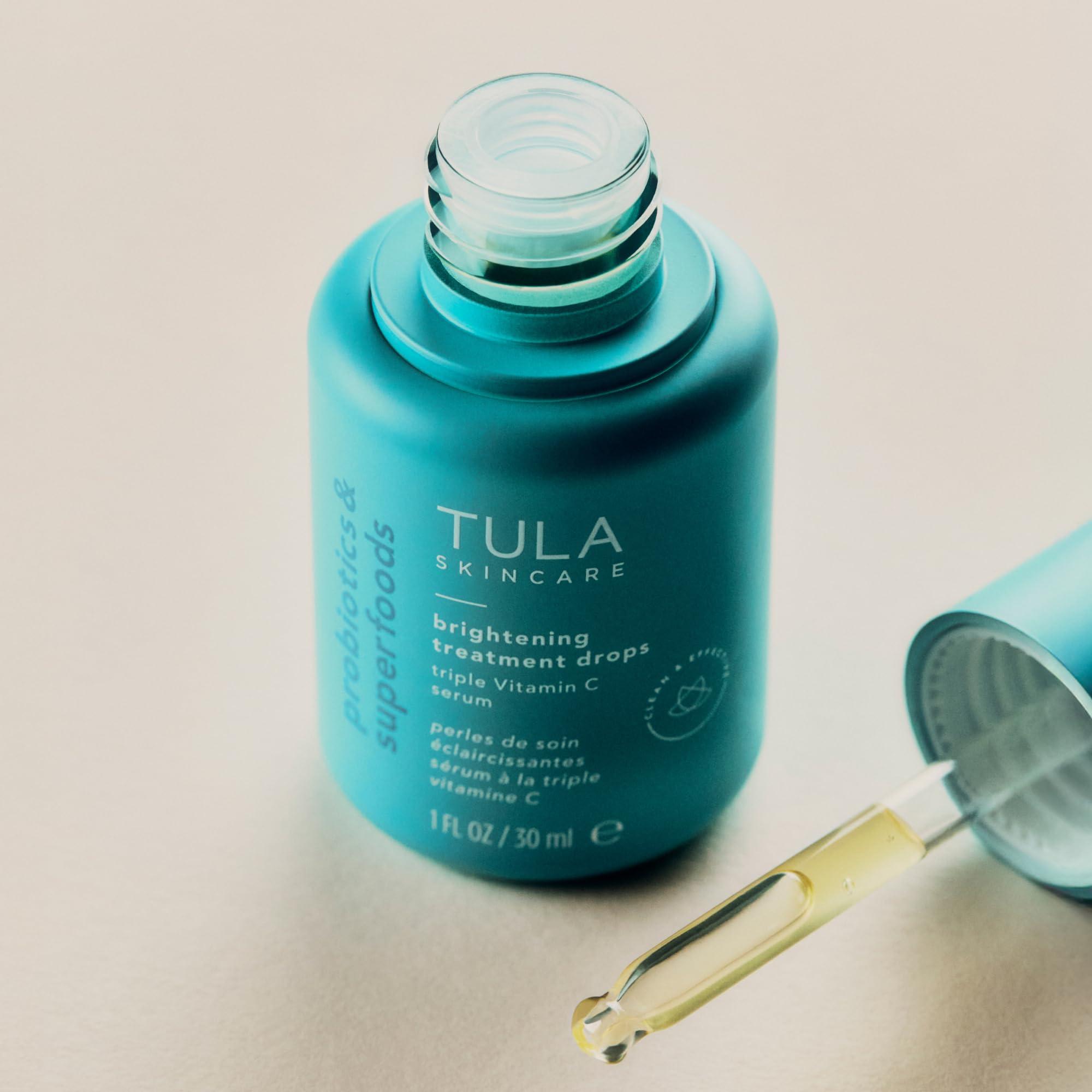 TULA TULA Skin Care Brightening Treatment Drops - Vitamin C Serum, Brightens the Look of Dull Skin & Dark Spots, 1 fl oz.