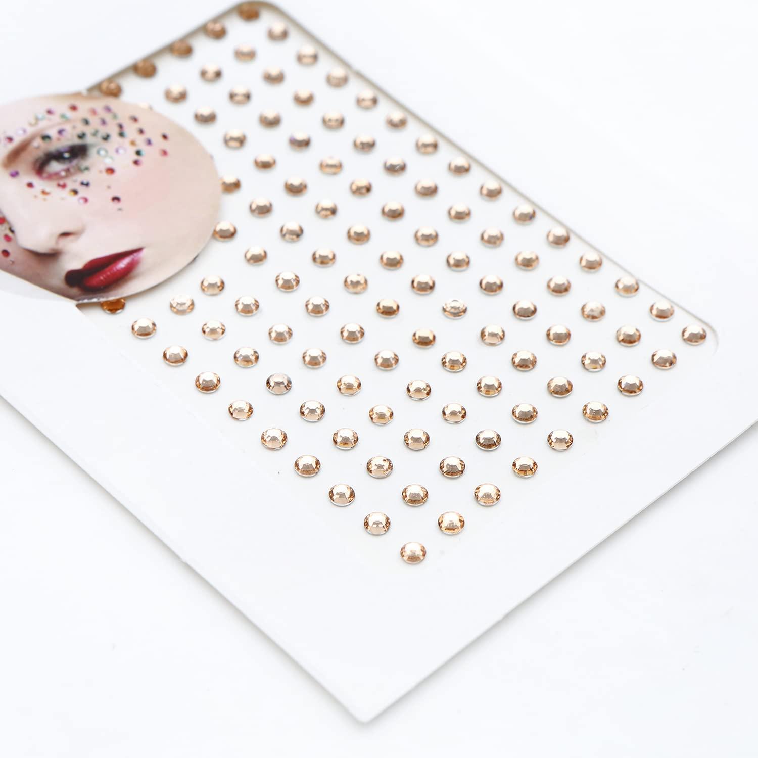 FACEGEM LONDON 150 PCS GOLD Face Gems Adhesive Glitter Jewel Tattoo Sticker Festival Rave Party Body Make Up - Z1KAZ08GOL