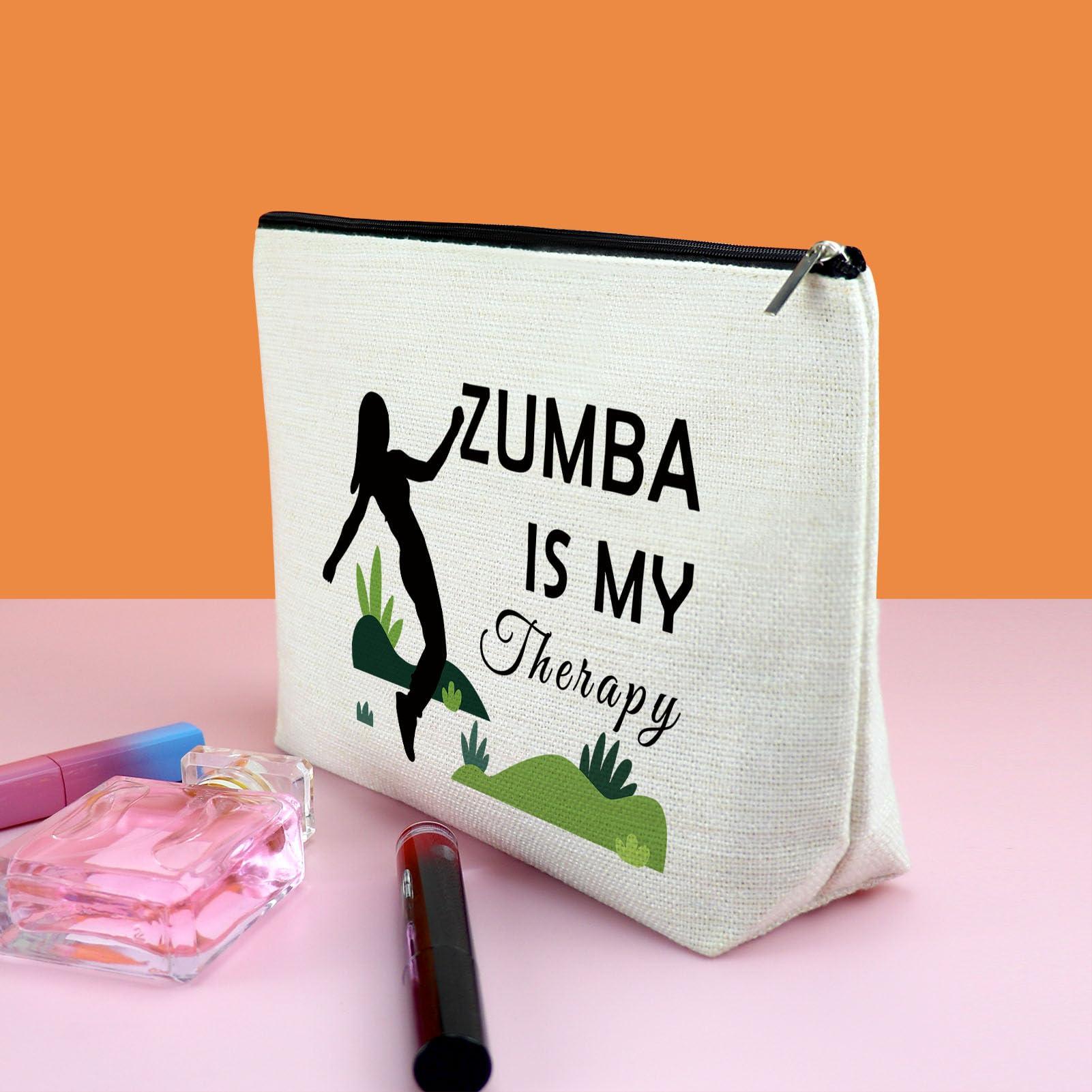 Gfhzdmf Workout Dance Gifts Makeup Bag Zumba Gift Cosmetic Bag Zumba Lover Gift For Women Travel Toiletry Bag Graduation Birthday Gifts For Zumba Lovers Women Female Girls Sister Daughter Friend Bestie