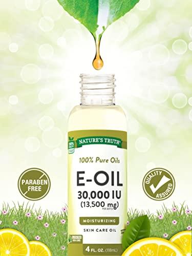 Nature's Truth Nature's Truth Vitamin E Oil for Skin 30,000 IU | 100% Pure | 4 oz | Lemon Scented | GC/MS Tested