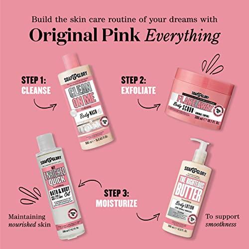 Soap & Glory Soap & Glory Original Pink The Scrub Of Your Life Exfoliating Body Scrub - Smoothing & Buffing Scrub - Rose & Bergamot Body Polish - Brightening Scrub with Shea Butter & Vitamin E (200 ml, 2 pack)