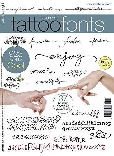 3ntini Tattoo Fonts - Lettering Scripts Tattoo Flash Design Book 64-Pages
