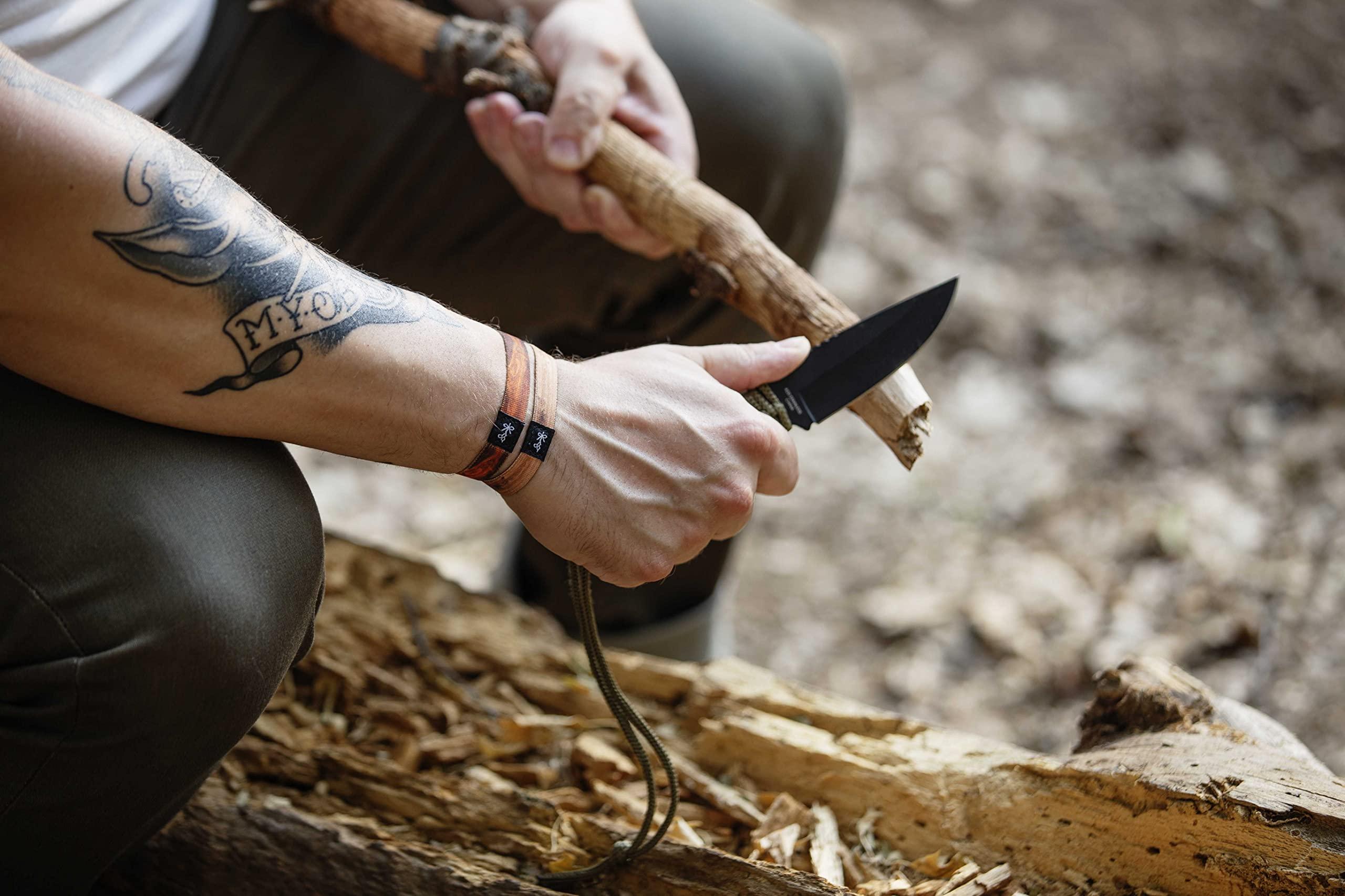 The Longhairs Hair Ties For Guys | Superior, No-Rip, No-Slip Hair Ties for All Hair Types (The Hardwoods)