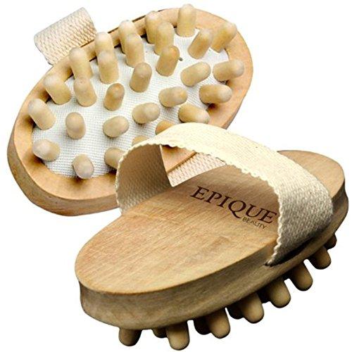 AnHua AnHua® 1PC Natural Wood Wooden Hand-Held Massager Body Brush Cellulite Reduction L Size